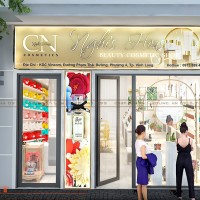 Thiết kế nội thất cửa hàng mỹ phẩm Nghi’s House Hiện Đại, Sang Trọng